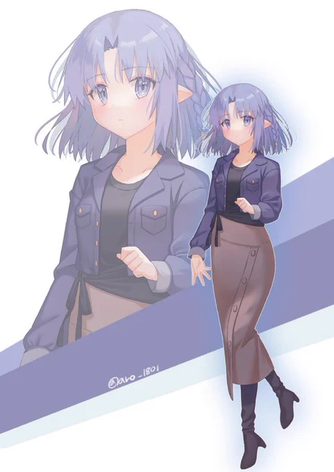 pixivリクエストでAroさん( )にFateのメディアさんを描いていただきました!若い頃のショートヘアーのイメージで描いていただきましたが、とても可愛らしです!素敵なイラストありがとうございました! 