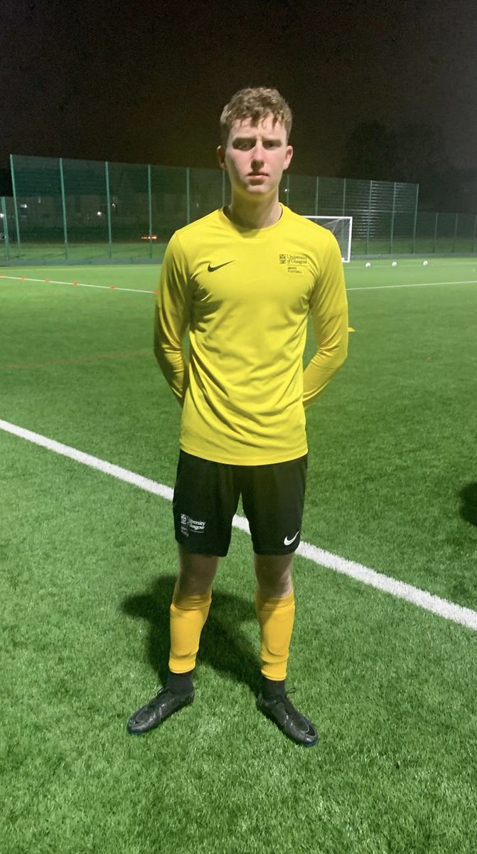 Man of the match last night v BSC Glasgow was Ruairidh MacDonald . 

Excellent performance at right back getting on the ball regularly helping us go forward and solid defensively in the right back position . 

Well done Ruairidh. . . 🔥🔥🔥

<a href="/GlasgowUniFC/">GUFC</a>