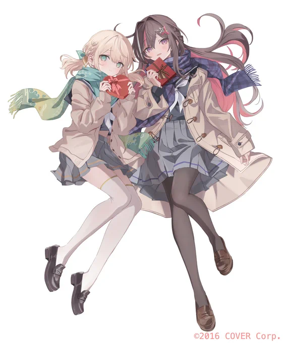 こちらのイラスト描かせていただきました。お二人の歌も動画もすごく可愛いです! 
