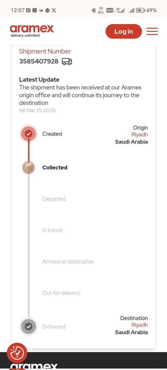 MostafaSedki22's tweet photo. @Aramex_KSA السلام عليكم 
عندي شحنه من يوم ٦ مارس الي الان ما وصلتني وكلمت خدمة العملاء 
يقولوا لا يوجد تحديث علي السيستم من تاريخ ٦ وكلمتكم أكثر من مره دون اتخاذ أي إجراء 
صراحة أسوأ تجربة وما راح تتكرر https://t.co/PybhKDeUmF