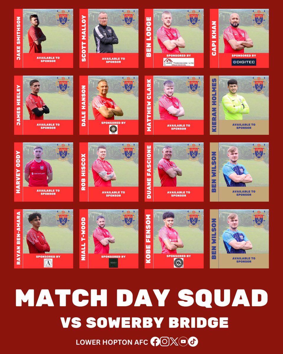 MATCH DAY 

Local derby for the firsts as they head up the road to play Lepton Highlanders 

Reserves host Sowerby Bridge down at the Justmylook stadium 

All support welcome