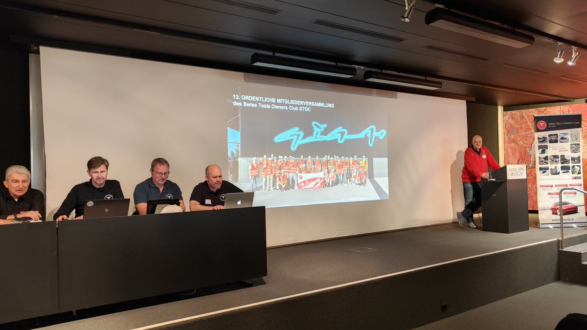 Mitgliederversammlung Swiss Tesla Owners Club.