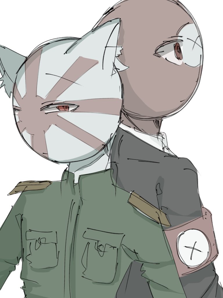 ha1106ku's tweet photo. ワンドロ　🇺🇳🇫🇮☀️卍🇮🇳

#CountryHumans https://t.co/EnzumAP42b