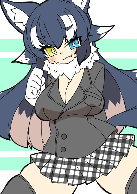 お久しぶりの投稿ということで
のられるよりのっかる方がお好きなタイリクオオカミさんを
(けものフレンズ) 