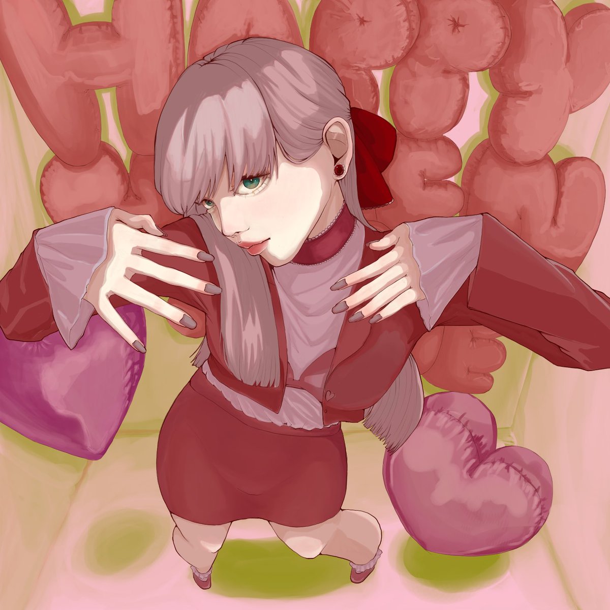 バレンタインデーにもホワイトデーにも間に合いませんでした。ははっ
#バレンタインデー
#ホワイトデー
#バレンタインに間に合わない
#お絵描き　#イラスト