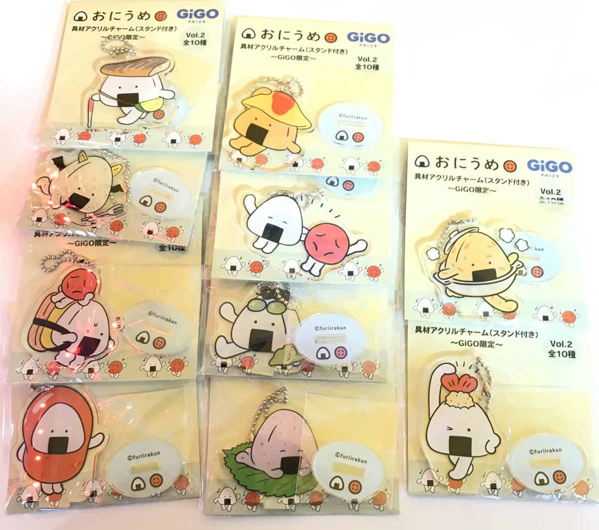 おにうめ 具材アクリルチャーム(スタンド付き) GIGO限定 Vol.1の