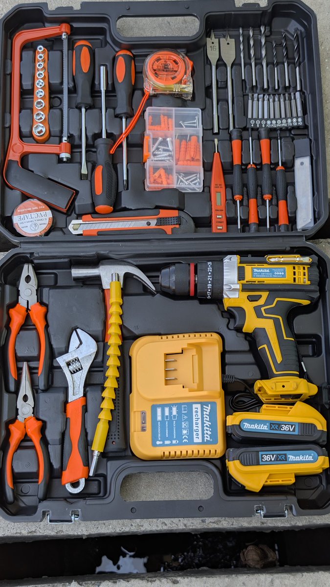 Deogra4Diocress's tweet image. Drill Tools box Mashine 2Battery Rechargeable ✅ 

Bei:180,000/=

Call:0652182752

Dar es salaam ✅

Delivery tunafanya pia 

#Drill #tools #toolsbox