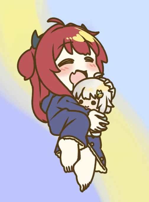 ロアちゃんおやすみ中最近あったかくなってぽかぽかしすぎて起きれなくなったりするけどロアちゃんは大丈夫?寒いように暖かい格好してるのに急に寒さがばいばいしてくと困るよねロアちゃん春に合わせた寝格好になってこ〜ロアちゃんにいい春の夢を〜 #ロアート 