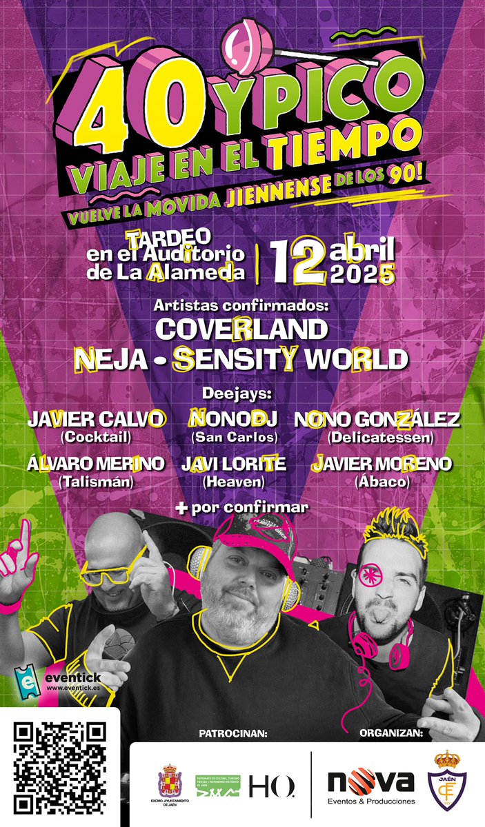 ¿𝗧𝗲 𝗮𝗰𝘂𝗲𝗿𝗱𝗮𝘀 𝗱𝗲 𝗲𝘀𝗮𝘀 𝗻𝗼𝗰𝗵𝗲𝘀 𝗲𝘁𝗲𝗿𝗻𝗮𝘀 𝗲𝗻 𝗹𝗮𝘀 𝗱𝗶𝘀𝗰𝗼𝘁𝗲𝗰𝗮𝘀 𝘆 𝗽𝘂𝗯𝘀 𝗱𝗲 𝗝𝗮é𝗻?

𝗤𝘂𝗲𝗿𝗲𝗺𝗼𝘀 𝘀𝗮𝗯𝗲𝗿: ¿𝗖𝘂á𝗹 𝗲𝗿𝗮 𝗧𝗨 𝗱𝗶𝘀𝗰𝗼𝘁𝗲𝗰𝗮 𝗼 𝗽𝘂𝗯 𝗳𝗮𝘃𝗼𝗿𝗶𝘁𝗼 𝗱𝗲 𝗝𝗮é𝗻 𝗲𝗻 𝗹𝗼𝘀 𝟵𝟬?
 eventick.es/40-y-pico-entr…...