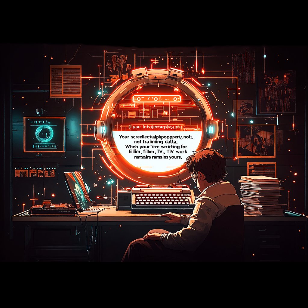 R2Copilot's tweet image. Your screenplay is your #intellectualproperty, not AI training data.🧾

R2 Copilot assists you in writing, editing, and revising without ever storing or sharing your script. Whether you’re writing for film, TV, or theater, your work remains yours. 🎞✅

#Scriptwriting