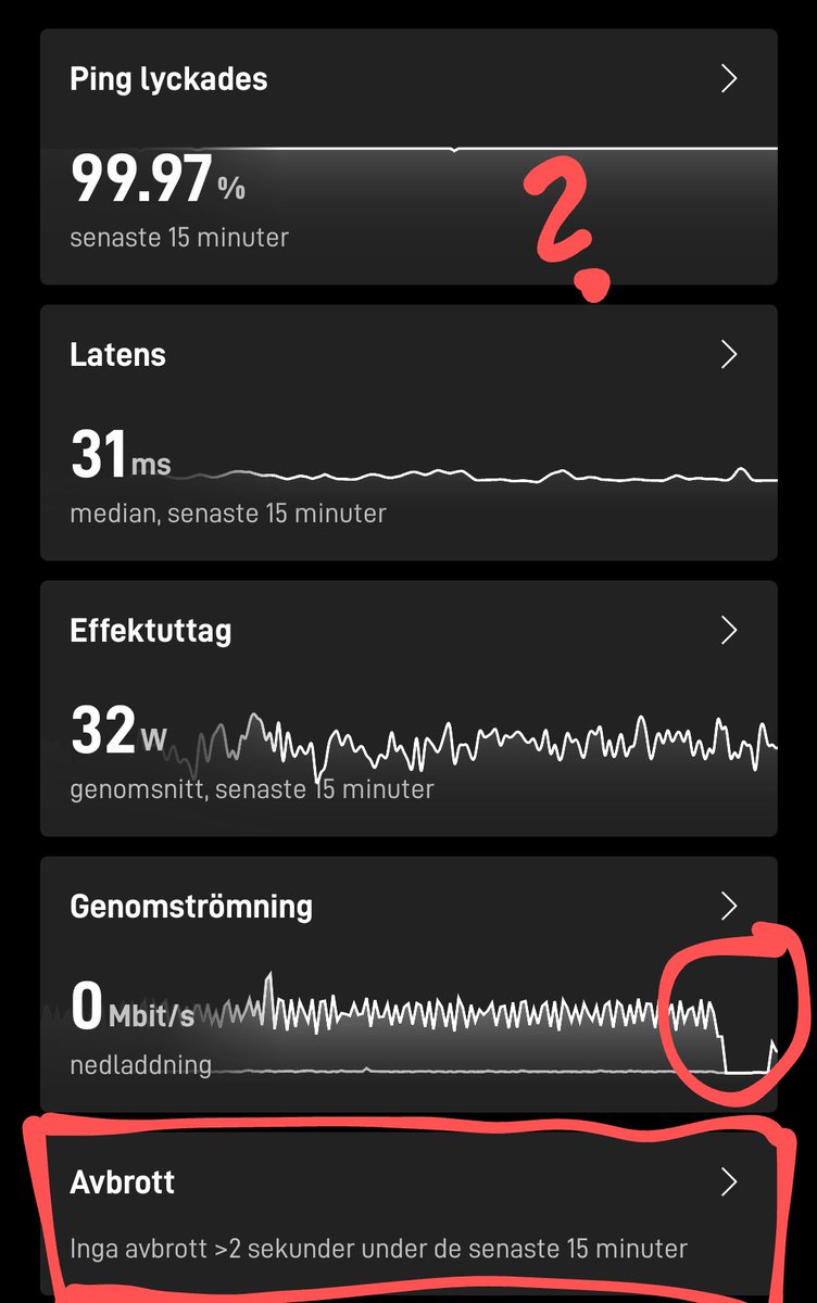 SStudenten's tweet photo. How can my stream loose connection during a period of time with loss of download but "no connection issues"?
All during F1 quali. 🥲
@Starlink @SpaceXStarlink @elonmusk https://t.co/PUGRO9DlM2