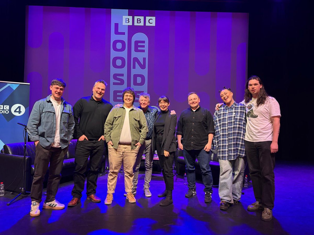 This Sat night, <a href="/StuartMaconie/">Stuart Maconie</a>’s been a dear and let us all be unapologetically NI on Loose Ends for a while. Great craic and even greater laughs with Declan Lawn <a href="/jmeaghercomedy/">John Meagher</a> <a href="/NaoiseDolan/">Naoise Dolan</a> <a href="/EmerMofficial/">Emer Maguire</a> + sessions with <a href="/ryanmcmusic/">Ryan McMullan</a> and Chubby Cat. bbc.co.uk/programmes/m00…