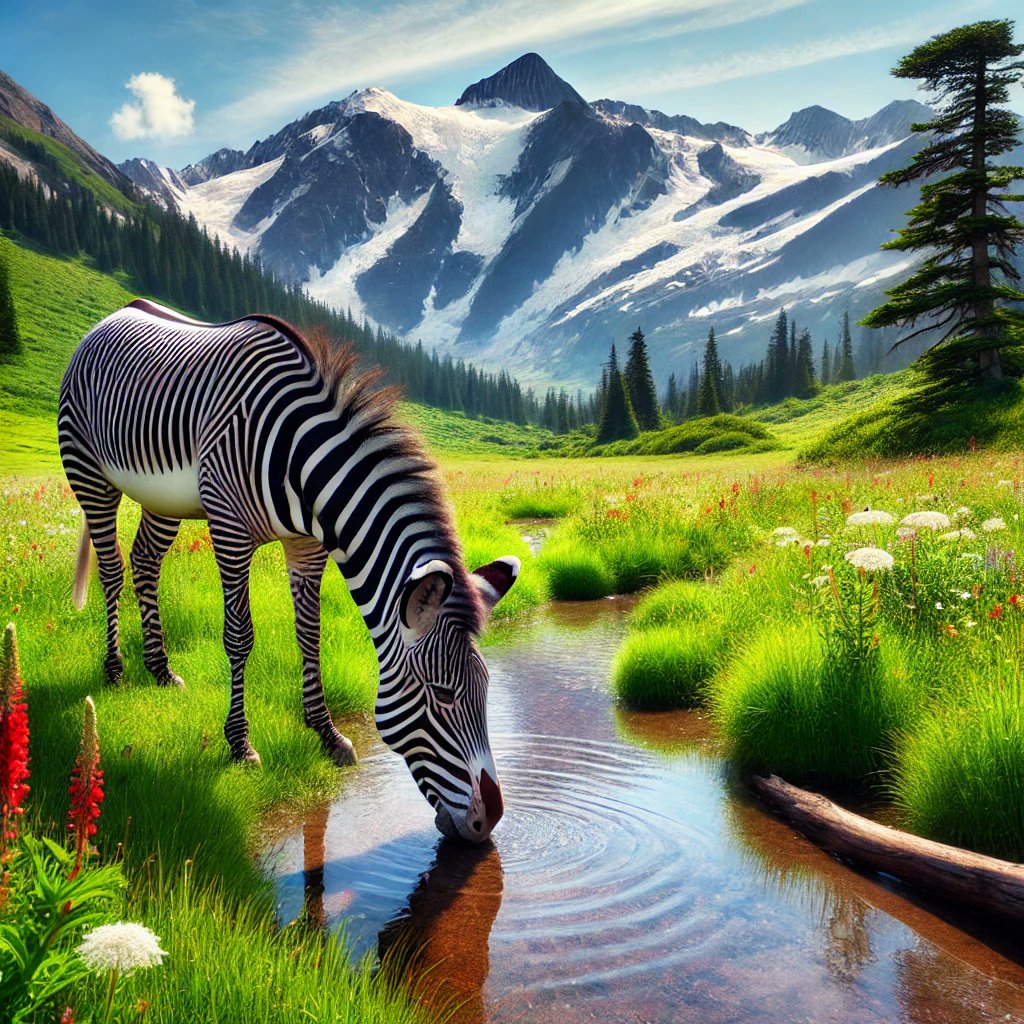 RudiPo's tweet photo. Meine KI generierten Lieblingsfotos von Zebras auf grüner Wiese vor schneebedeckten Bergen
https://t.co/F912IgUHAo https://t.co/APBpujxuMN