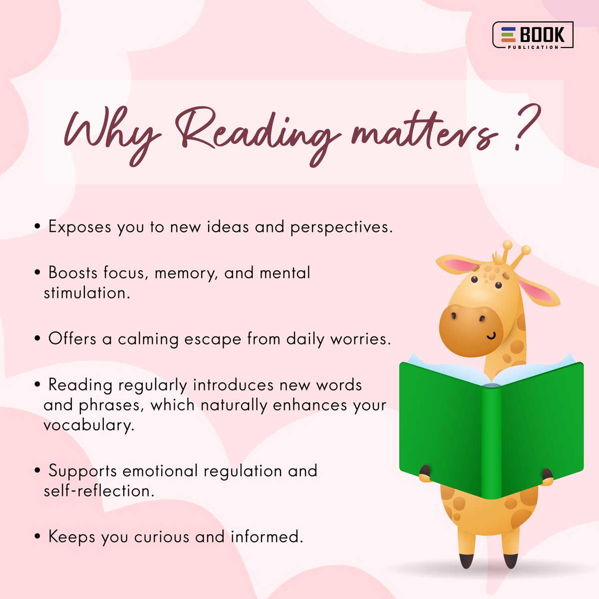 EbookPub09's tweet photo. Reading opens doors to new worlds, new perspectives, and endless possibilities. 📚✨

#WhyReadingMatters #BookLovers #ReadMoreBooks #KnowledgeIsPower #BooksAreMagic #ReadingIsFundamental #LiteraryEscape #StayCurious #BookwormLife #ExpandYourMind #ReadingIsPower #BookAddict https://t.co/1Pb7zGRLEE