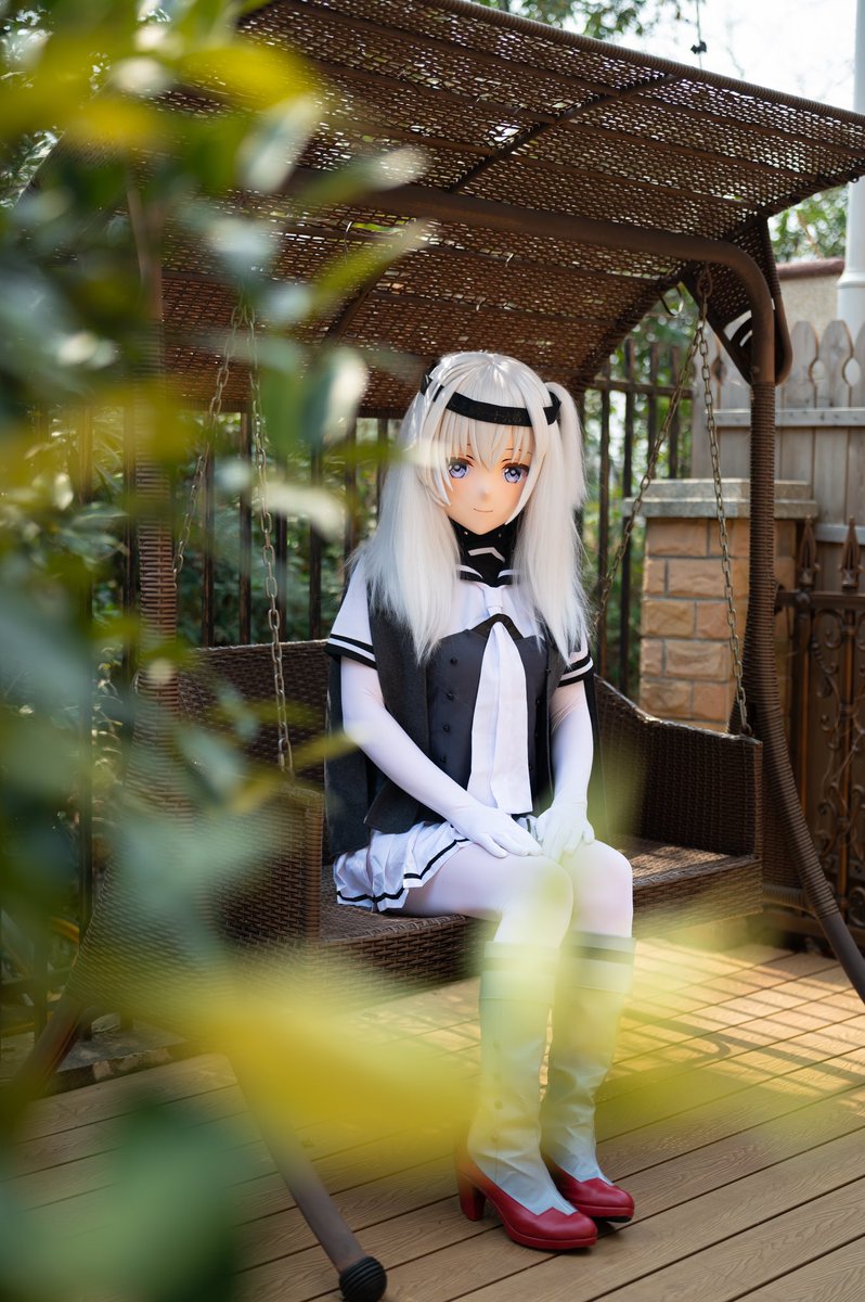 提督，看到你了哦，不过来一起荡秋千吗？

📷：我的老公<a href="/Ruri_Kuuuuuri/">万能魔法师｜阿龙</a> 

#Kigurumi #着ぐるみ #艦隊これくしょん #KanColle #白タイツ #白インナーという甲冑 #涼月#连体白丝