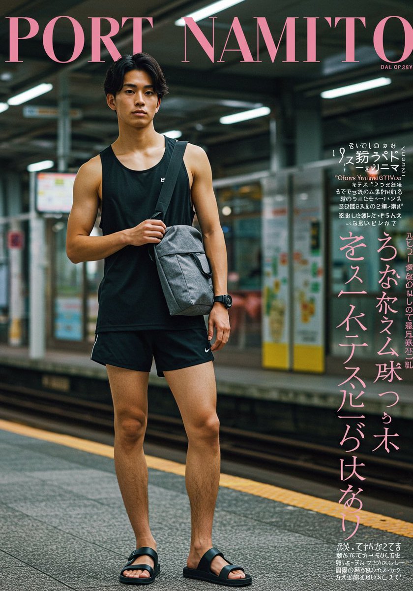 ai_dansam's tweet photo. 雑誌風
郊外のある駅で出会ったイケメン達

 #imageFX  #AIart  #AI男子 https://t.co/zz3VE0qpxh