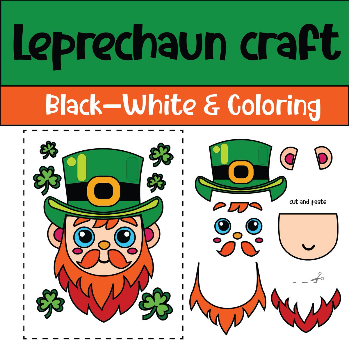 WeLoVeBaByCloth's tweet photo. Build-a-Leprechaun Craft Template St. Patrick’s Day (Fun &amp; Engaging) https://t.co/IgJekETIMB https://t.co/wUFzvCXzlN