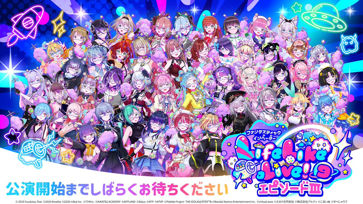 LifeLikeaLive's tweet photo. 🌈Life Like a Live!9💫

#えるすりー9エピソード3 開場しております！

※開演は19:30からとなります。

チケット購入がまだの方はこちらから👇
https://t.co/ovstzgtOwB

#えるすりー9 https://t.co/v35WoNMKiS