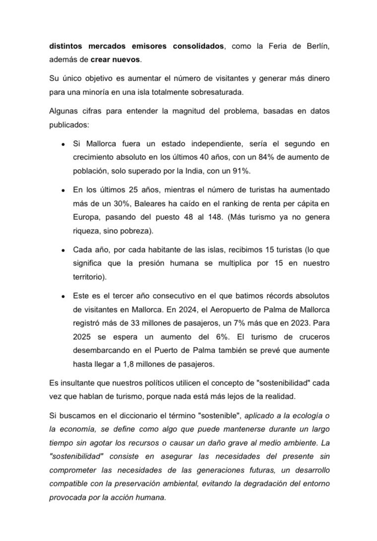 menysturisme's tweet photo. QUERIDOS TURISTAS: https://t.co/LRMDVICOnT