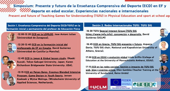 David Gutierrez (@davi4_gutierrez) on Twitter photo Con representantes de 25 planes de estudio de grado y máster, el Seminario sobre Enseñanza Comprensiva del Deporte (ECD/TGfU) en EF y deporte en edad escolar cierra con la intención de generar congresos nacionales y una Asociación y Red estatal #modelocomprensivo #TGfU <a href="/uclm_es/">Universidad de Castilla-La Mancha</a> Con representantes de 25 planes de estudio de grado y máster, el Seminario sobre Enseñanza Comprensiva del Deporte (ECD/TGfU) en EF y deporte en edad escolar cierra con la intención de generar congresos nacionales y una Asociación y Red estatal #modelocomprensivo #TGfU <a href="/uclm_es/">Universidad de Castilla-La Mancha</a>