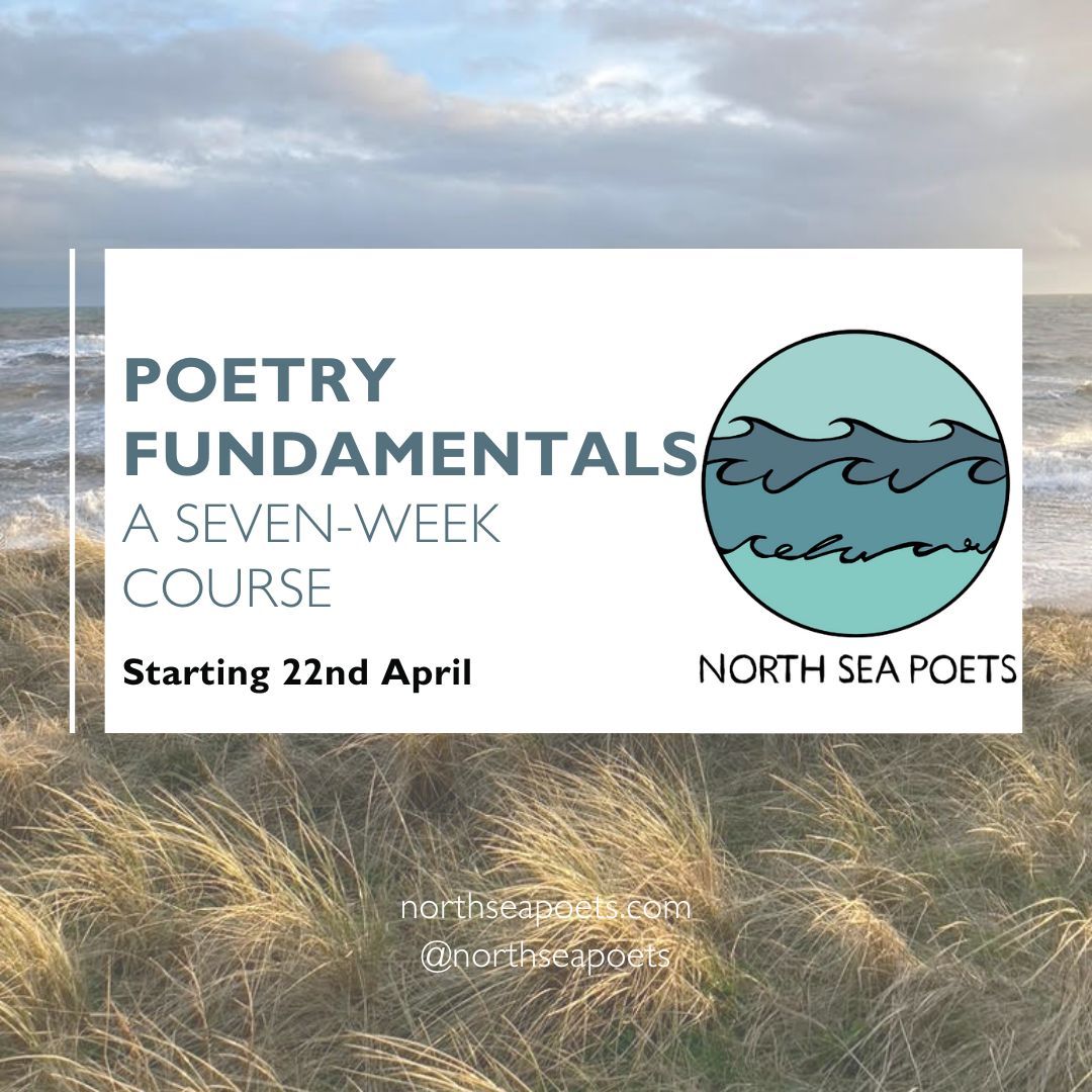 Spotlight on the first #NorthSeaPoets course: Poetry Fundamentals - A Seven-Week Course Taught by the North Sea Poets 

🗓️ starts 22nd April
🎟️ £250 for the full course

Tickets are selling fast! Book yours here: buff.ly/0itXLUg 

#Poetry #PoetryCommunity