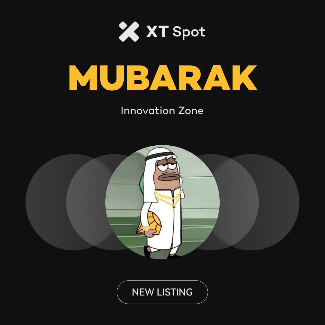 XTexchange's tweet photo. 🚀 New Listing 🚀 #XTListing @mubarak_cto

📢  #XT has initially listed $MUBARAK (MUBARAK) in the Innovation Zone.

✅ Deposit: 07:00 on March 15, 2025 (UTC)
✅ Trading: 07:00 on March 15, 2025 (UTC)
✅ Withdrawal: 07:00 on March 16, 2025 (UTC)

𝘋𝘌𝘛𝘈𝘐𝘓𝘚 ⤵️ 
https://t.co/0LkTzEW1g7