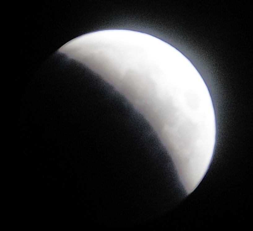 Photos of lunar eclipse last night