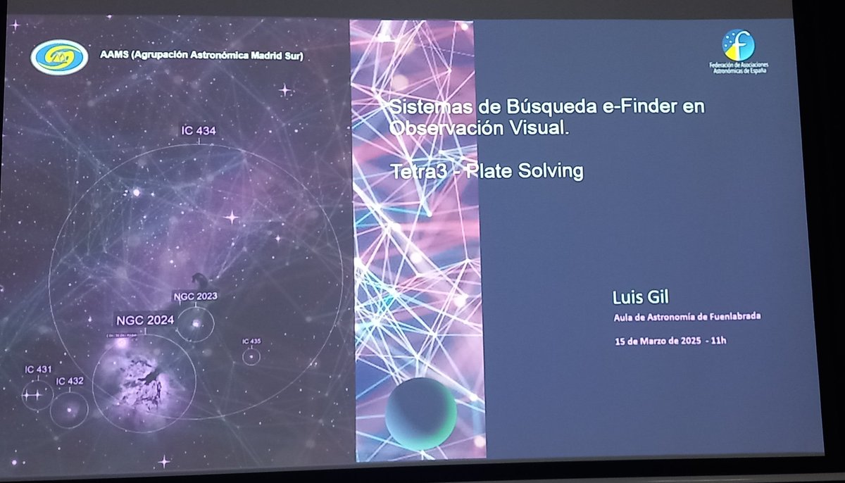 Hoy en <a href="/aamadridsur/">Agrupación Astronómica Madrid Sur AAMS</a> tenemos una conferencia de Luis Gil a las 11:00  hs