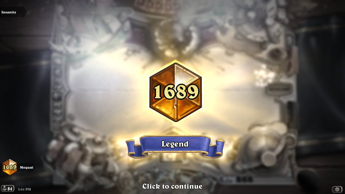 And we completed our usual dual server Legend finish. 2k Legend on EU and NA before the expansion and the rotation goes live