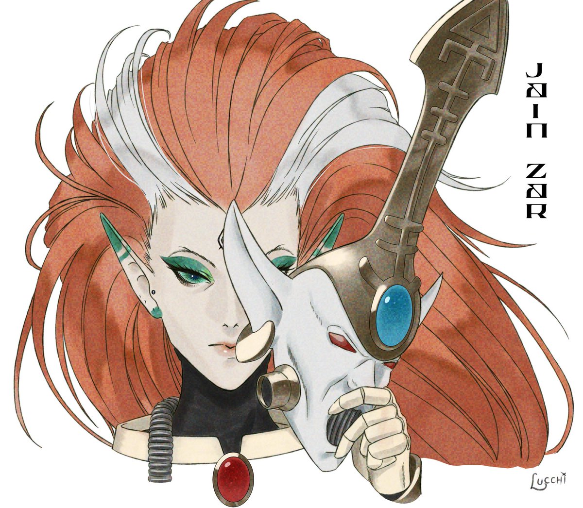 Continuing the make-up series! I was commissioned to draw Jain Zar!