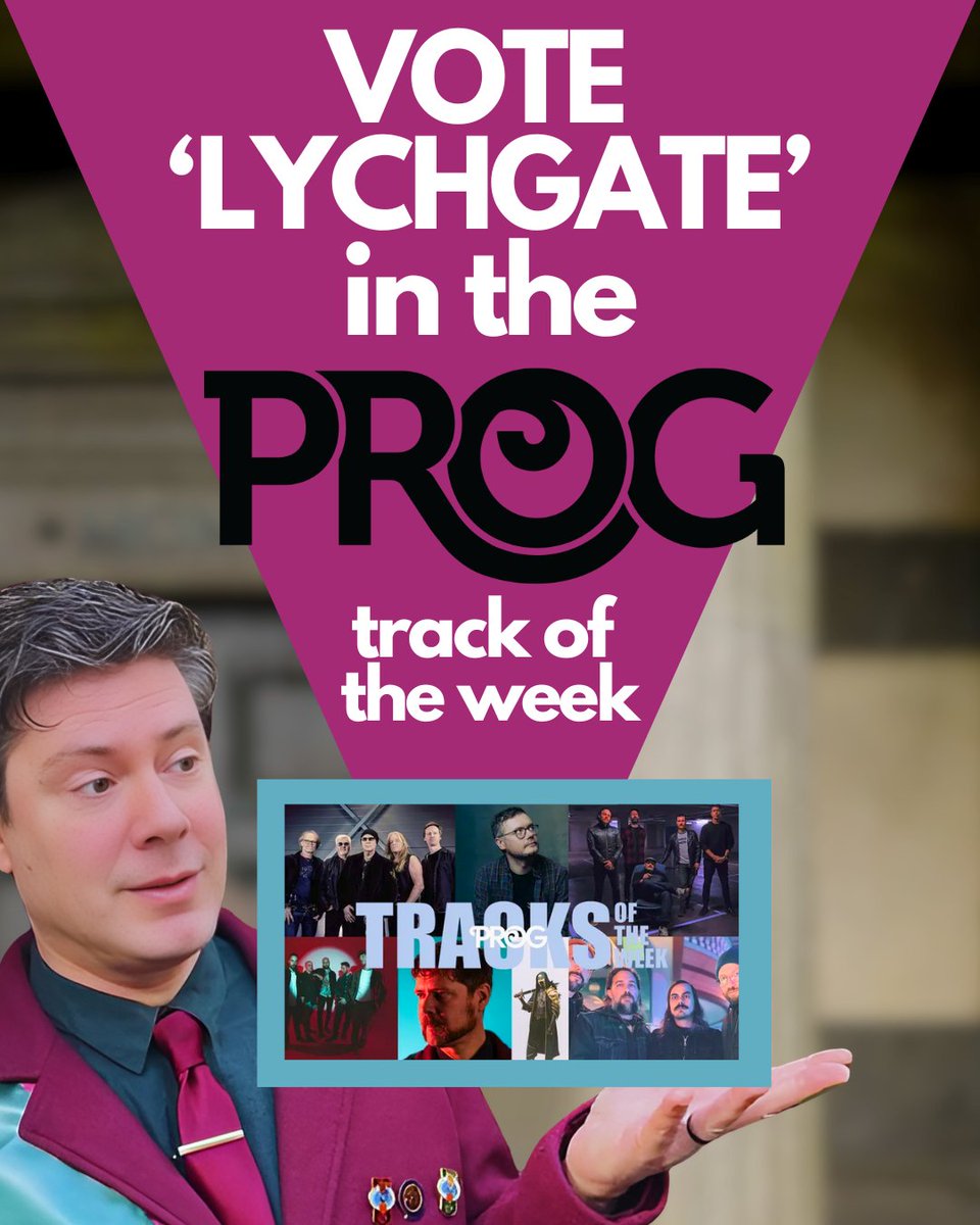 News so astonishing my moustache fell off! <a href="/ProgMagazineUK/">ProgMagazineUK</a>  has nominated 'Lychgate' as 'track of the week'. Please follow the link below and cast your vote! tinyurl.com/votelychgate