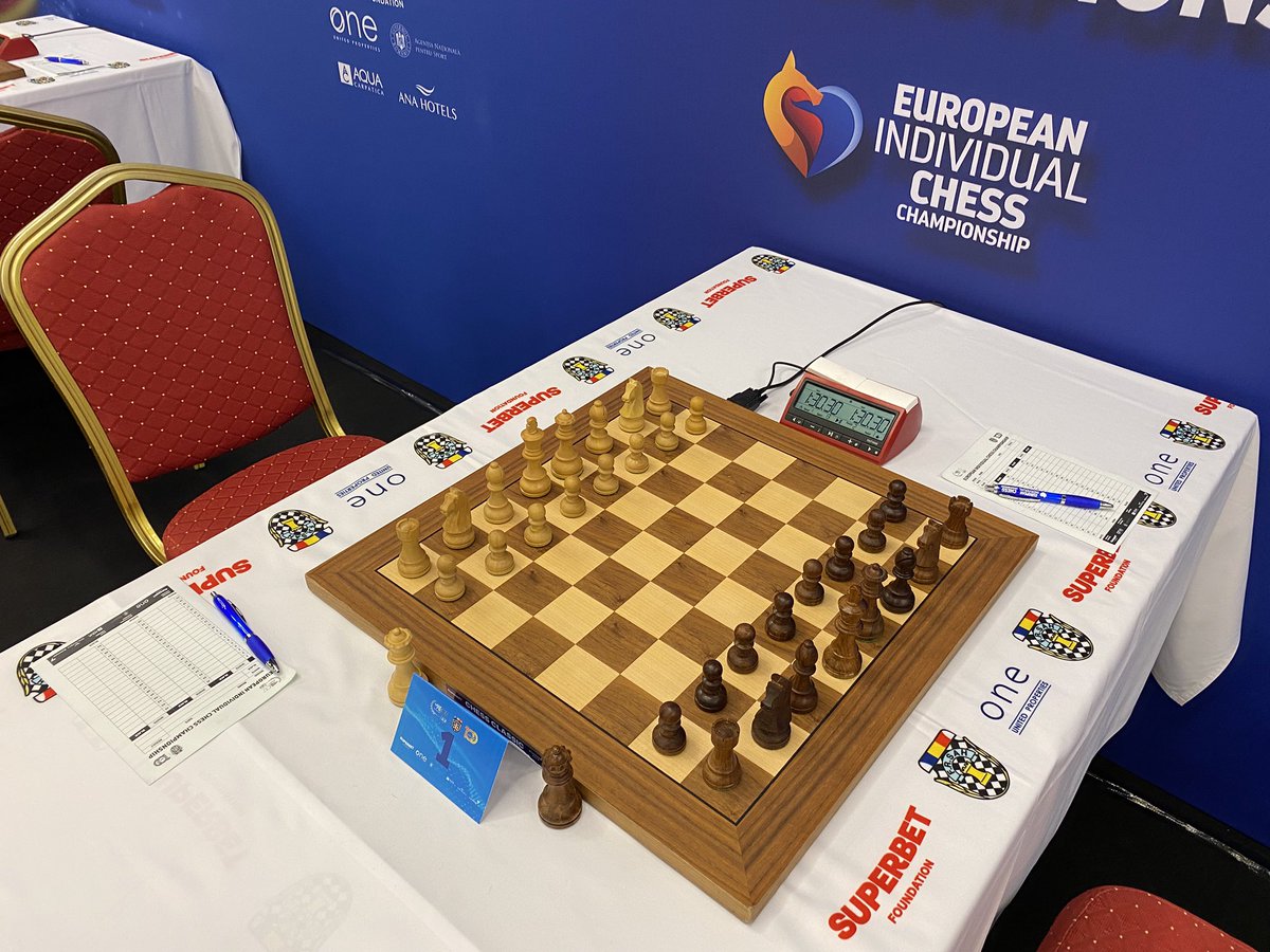 ECUonline's tweet image. Everything is set for the start of the European Individual Chess Championship 2025! 🤩

🕰️The first round will commence in 3 hours! Live games with video broadcast and commentaries by GM Alojzije Jankovic and WIM Lena Govedarica can be followed through the ECU TV platform:…