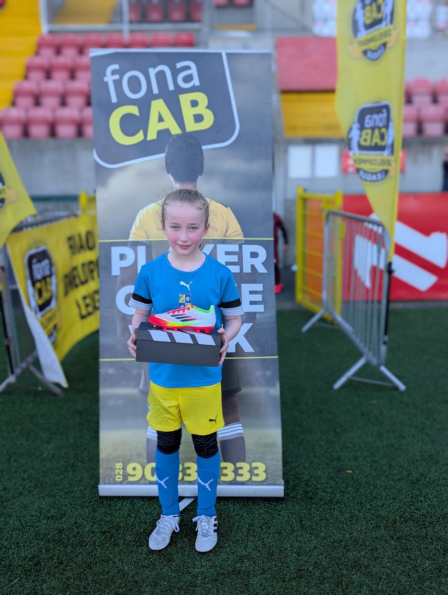 "Congratulations to our first monthly winner of the free football boots in the <a href="/fonacabbelfast/">fonaCAB</a> Development League! 👏⚽ A small way of giving back to the clubs and players who make this league special. Who will be next?🔥 #fonaCABLeague #GivingBack #FreeBootsWinner"