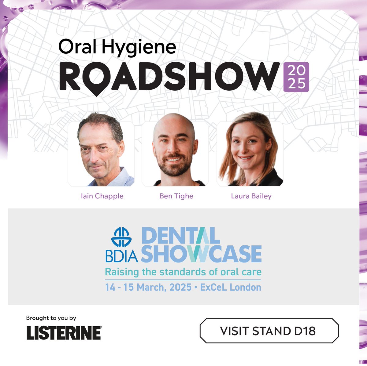 #ad Join LISTERINE at #BDIA2025 for an incredible opportunity to level up your dental knowledge. Catch us at stand D18📍