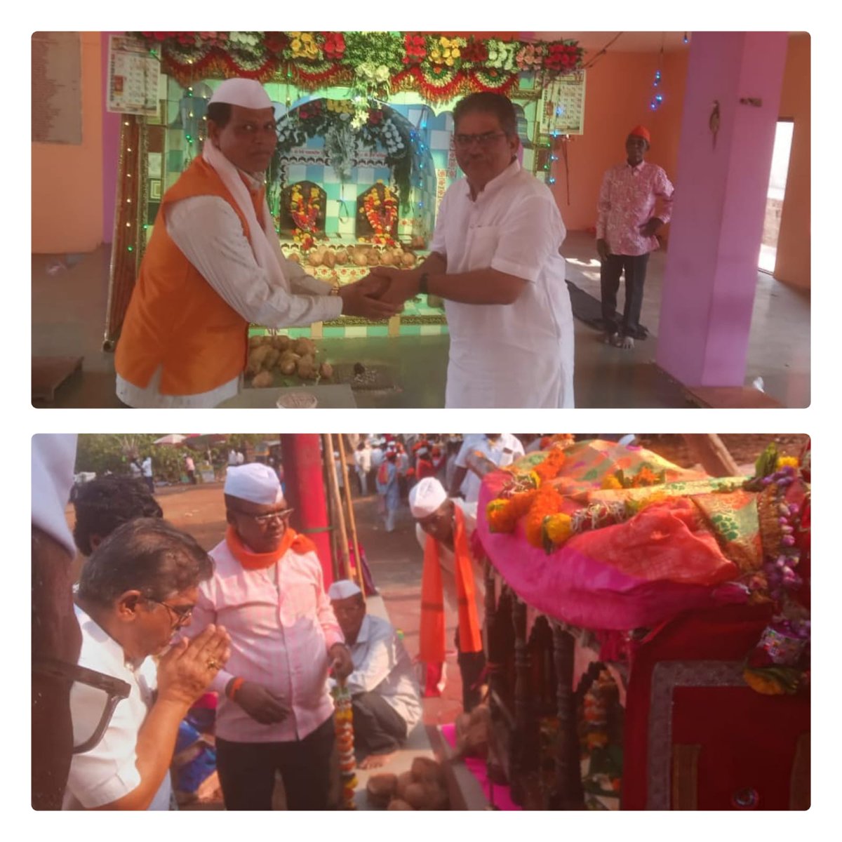 vinaysnatu's tweet photo. @धुलीवंदनाचे औचित्य साधून गोळवली गावची ग्रामदेवता श्री चंडिका , पडळकरीण देवीचे दर्शन घेतले .Meta https://t.co/Xiqe7AfeHt