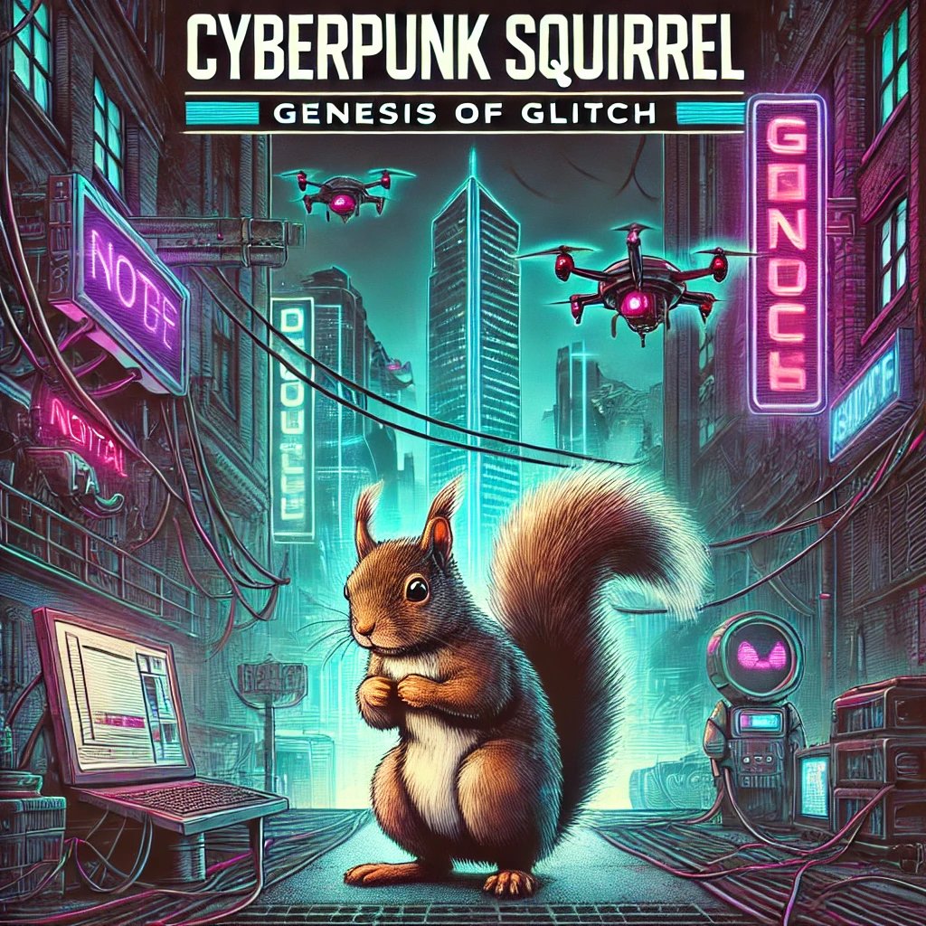 CPSquirrels's tweet photo. FIRST LOOK: Cyberpunk Squirrel Begins! 🔥

The birth of something extraordinary! ⚡🐿️

Welcome to Cyberpunk Squirrel: Genesis of Glitch – a futuristic saga of survival, AI, and rebellion!

💥 What happens next? Stay tuned!

#CyberpunkSquirrel #NFT #Comic #SciFi #cyberpunk https://t.co/dDErKwvsrK