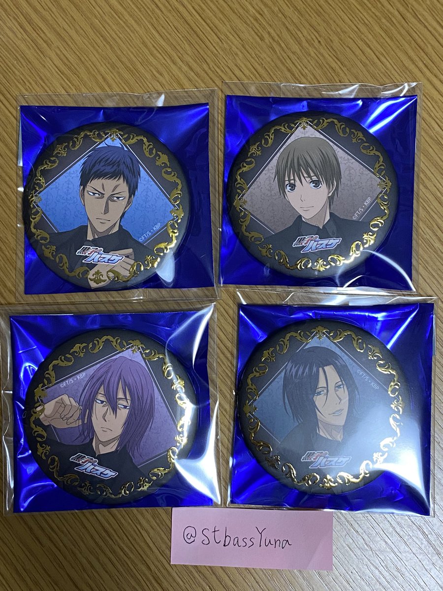 StbassYuna's tweet photo. 【交換･譲渡】黒子のバスケ 黒バス ジャンフェス JF 中外 中外鉱業 缶バッジ

【譲】
☆青峰、桜井、〇紫原、実渕

【求】 定価+送料 >> 赤司･黛

交換の場合は2:2のみでお願いいたします。☆は無印のキャラもお迎えいただける方優先です
検索からでもお気軽にお声掛けください https://t.co/AoW0dskBUL