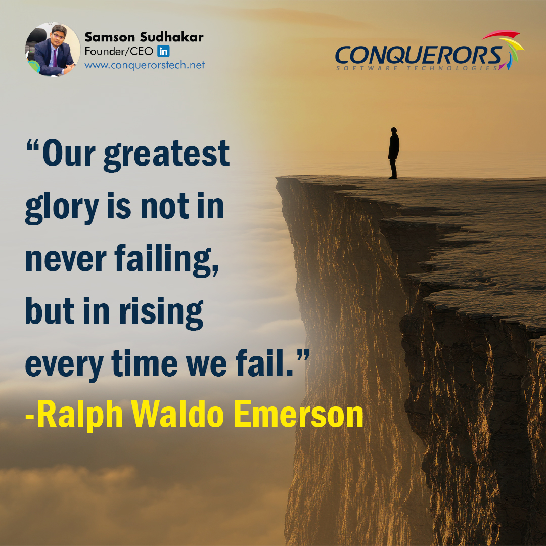ConquerorsTech's tweet photo. When adversity strikes, regard it not as a defeat but as a fundamental moment—an opportunity to reassess, refine, and recalibrate.
#MondayMotivation #StrategicGrowth #ResilienceInAction #SuccessMindset #SamsonSudhakar #ConquerorsSoftwareTechnologies #BeyondConquerors https://t.co/Cbb613TWS3