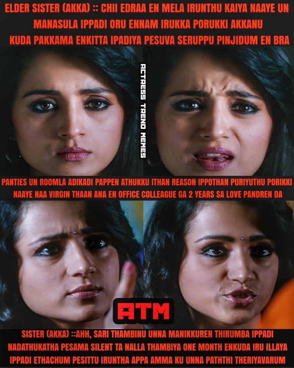 ATMKING20's tweet photo. The Homely Elder Sister And
 Weird Younger Brother'S Lust 
Story Series [Chapter One1]......
#ATM #ActressTrendMemes #BroSis
#SisterBrother #TrishaKrishnan
#Trishahot #incestmeme #incest https://t.co/1rxkyn2hAF