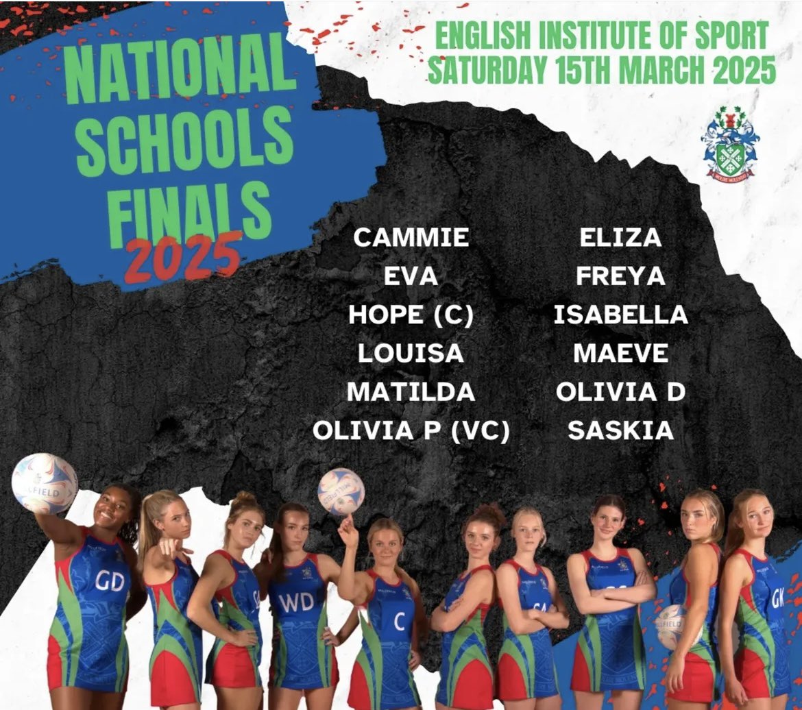 Good luck Liv and <a href="/MillfieldNetbal/">Millfield Netball</a> team at the U19s National School Finals today ⭐️💙💚❤️