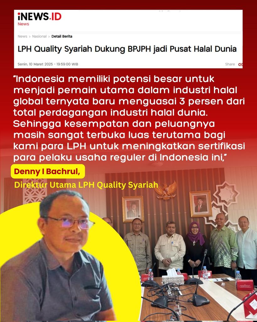 deczide's tweet image. Support buat LPH Quality Syariah yg udah bikin Indonesia jadi pusat Halal dunia #YangPentingHalal