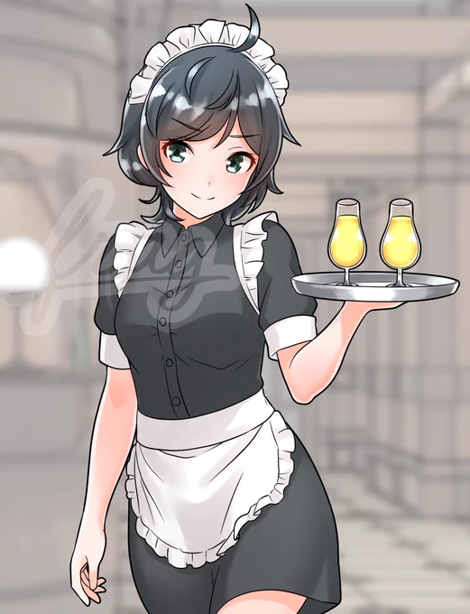 お給仕松風ウェイター姿もウェイトレス姿も良いですよね(◜ᴗ◝ )#艦これ 