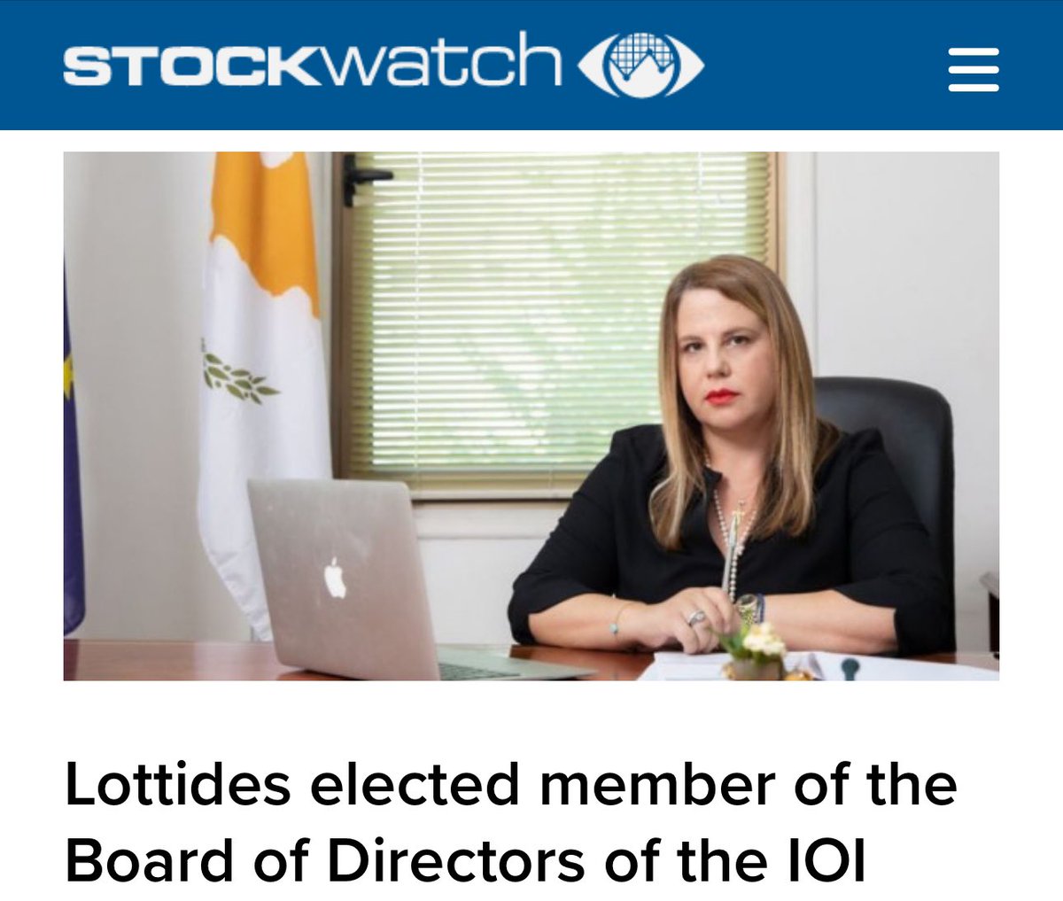 .<a href="/CYOmbudsman/">Cyprus Ombudsman</a> Maria Stylianou-Lottides, is elected, based on the total number of votes she received, as a member of the Board of Directors of the International Ombudsman Institute <a href="/the_ioi/">IOI</a> 

▶️ stockwatch.com.cy/en/news/lottid…