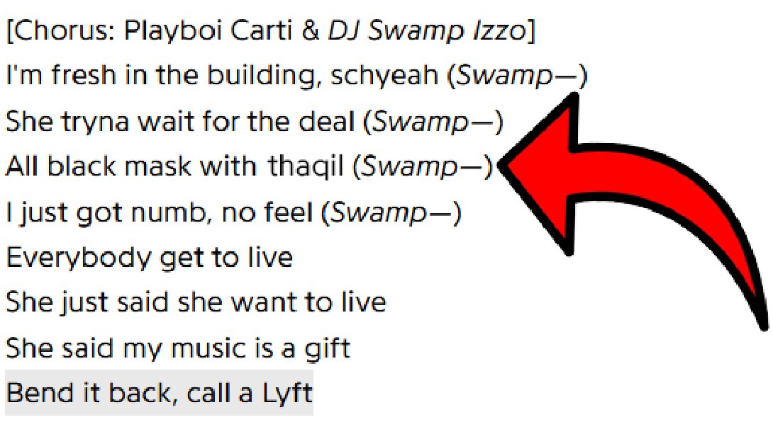 Carti shouted me out wtf (RADAR 0:42)
