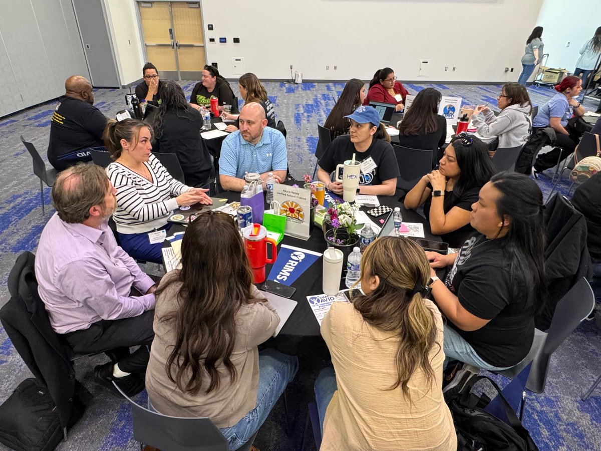 Collaboration is key to student success, and our AVID coordinators from Apple Valley Unified are diving deep into best practices to strengthen college and career readiness. Their dedication to student achievement is inspiring! 💡✨ #AVIDImpact #RIMSAVID #AppleValleyUnified