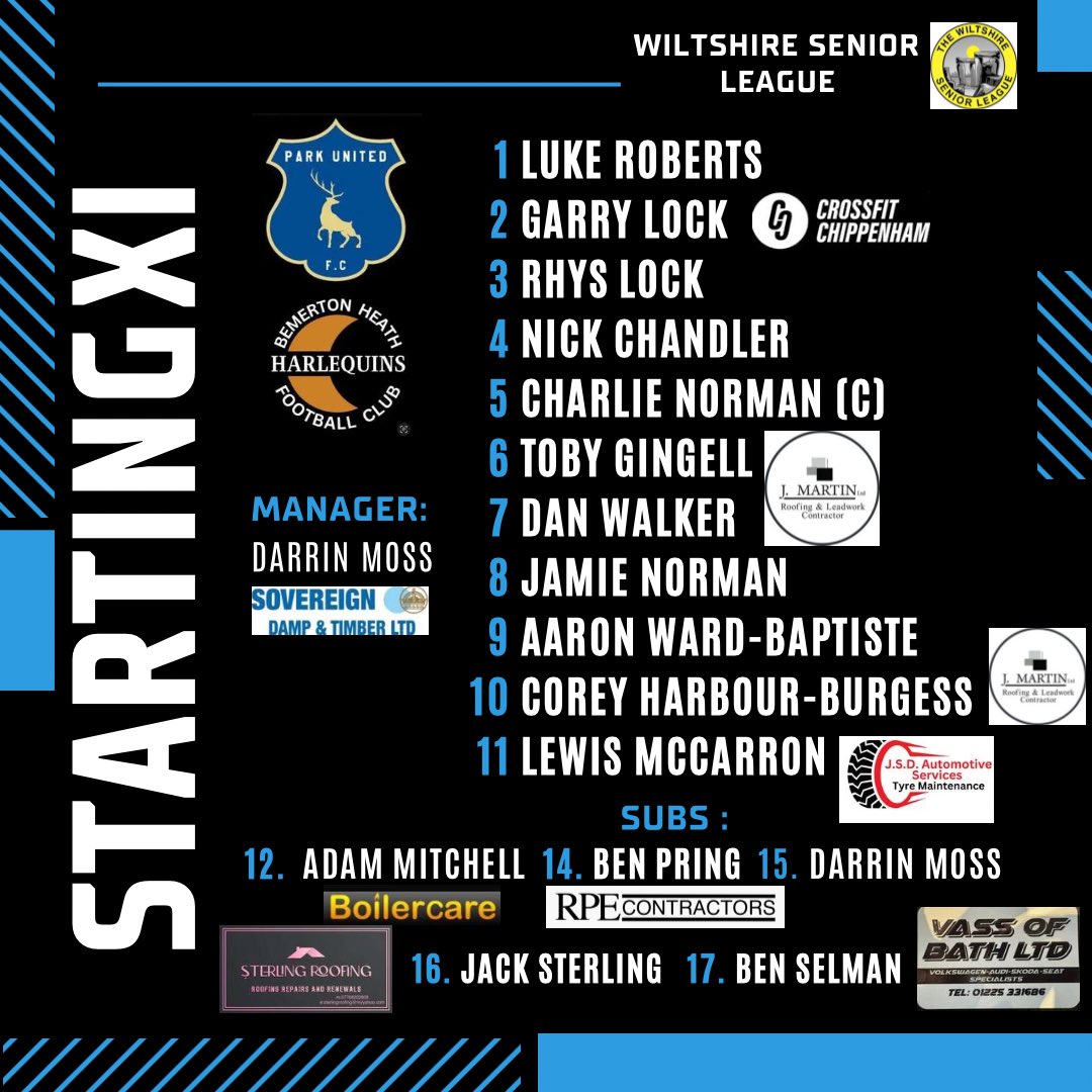 Park United F(C) (@parkunitedfc22) on Twitter photo Team news for today’s <a href="/WiltsLeague/">Wiltshire Senior League</a> game away to <a href="/BhhfcR/">BHHFC Reserves</a>.
Quite a few changes from last weekends massively disappointing result and performance.
#Parklife 🩵 Team news for today’s <a href="/WiltsLeague/">Wiltshire Senior League</a> game away to <a href="/BhhfcR/">BHHFC Reserves</a>.
Quite a few changes from last weekends massively disappointing result and performance.
#Parklife 🩵