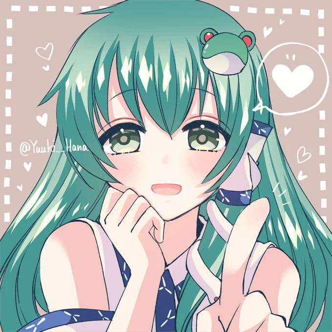 #深夜の真剣お絵描き60分一本勝負 #東方Projectㅤㅤㅤㅤ 早苗さん! 