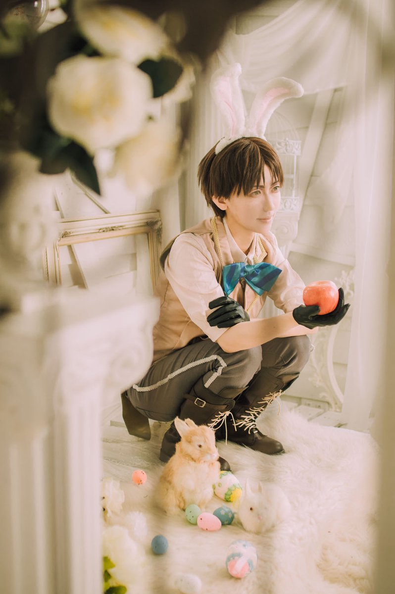 noybcc's tweet image. Happy Easter🐰

#cosplay #cos #atackontitan #Eren #Levi #easterbunny