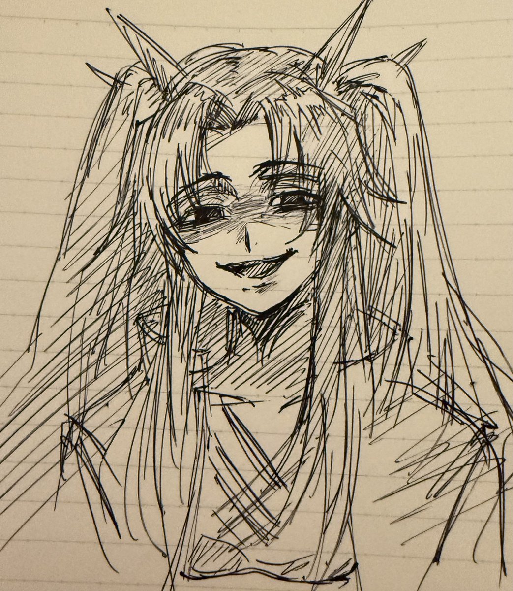 ギルゼアも描いてみた(けどなんか、、違う、、目をかっぴらかせないとダメか？)