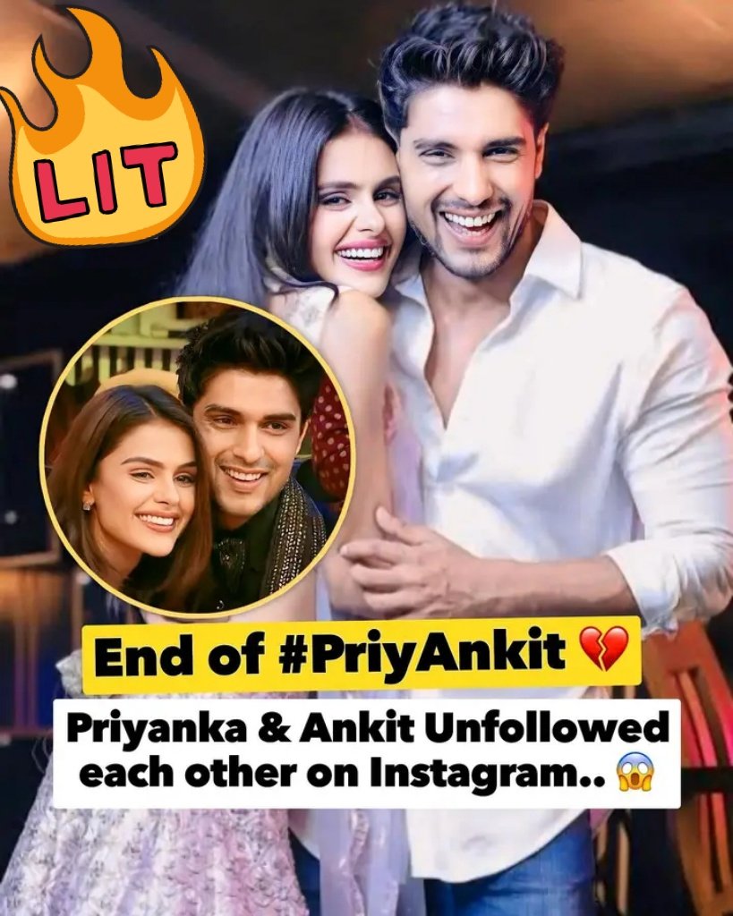 Gmohini784Gupta's tweet photo. Priyanka Chahar Choudhary and Ankit Gupta Unfollowed Each other on Instagram 🥺💔

Follow us for More Updates!!
•••
#PriyankaChaharChoudhary #AnkitGupta #PriyankaChoudhary #PriAnkit #FaTejo https://t.co/CtlViLY6D3